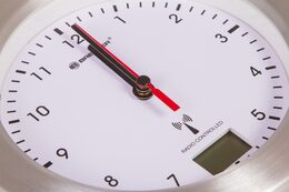 Bresser MyTime Bath Waterproof Wall Clock, white