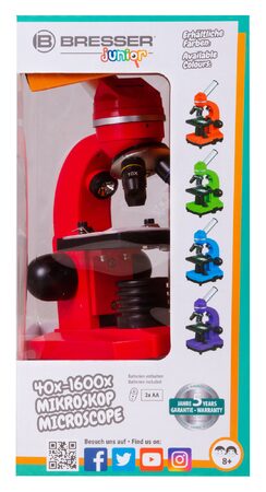 Bresser Junior Student Biolux SEL Microscope, red