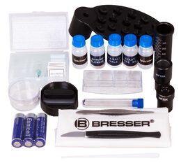 Bresser Junior Student Biolux SEL Microscope, blue