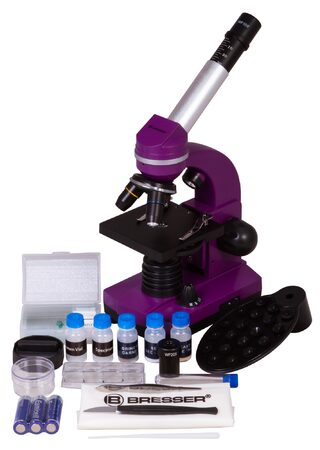 Bresser Junior Student Biolux SEL Microscope,purpl