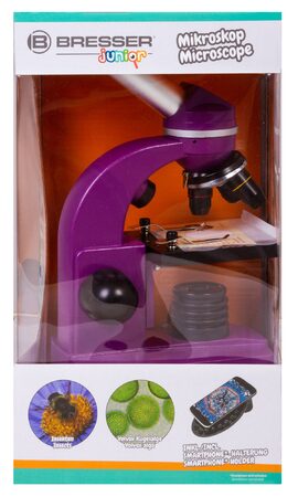 Bresser Junior Student Biolux SEL Microscope,purpl