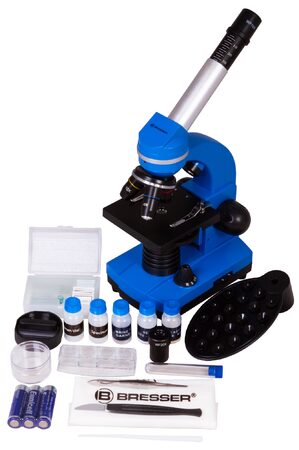 Bresser Junior Student Biolux SEL Microscope, blue