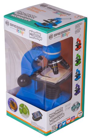 Bresser Junior Student Biolux SEL Microscope, blue