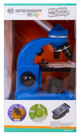 Bresser Junior Student Biolux SEL Microscope, blue