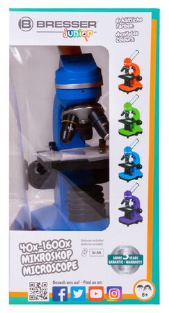 Bresser Junior Student Biolux SEL Microscope, blue