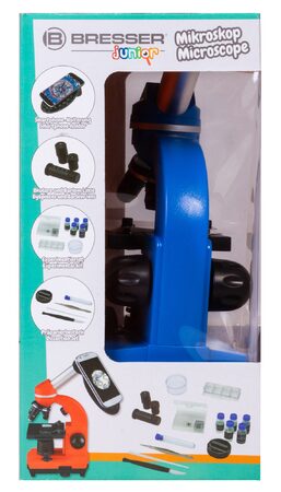 Bresser Junior Student Biolux SEL Microscope, blue