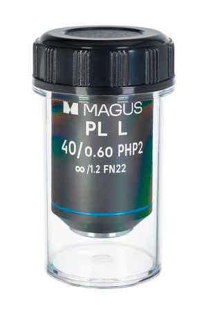 Objektiv MAGUS 40HP, 40?/0,60 Plan L phase PHP2 ?/1,2 WD 3,5 mm