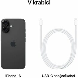 Mobilní telefon Apple iPhone 16 256GB černý