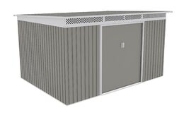 Zahradní domek G21 GRAH 915 - 340 x 269 cm, metalický šedý