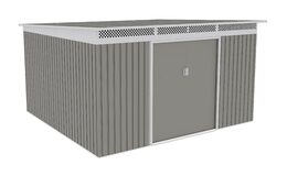 Zahradní domek G21 GRAH 1132 - 340 x 333 cm, metalický šedý