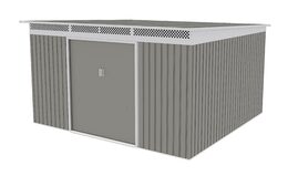 Zahradní domek G21 GRAH 1132 - 340 x 333 cm, metalický šedý