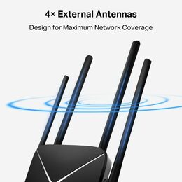 Modem TP-Link Mercusys MB115-4G LTE s WiFi routerem, 3x LAN, 1x WAN, 1x slot SIM, 2,4