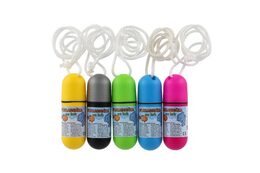 Teddies pokladnička na krk se šňůrkou 11,5cm plast asst 5 barev vodotěsná