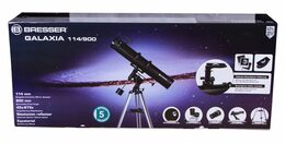 Bresser Galaxia 114/900 Telescope, w/smartphone ad