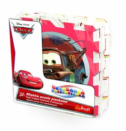 Pěnové puzzle Cars/Auta 32x32x1cm 8ks v sáčku