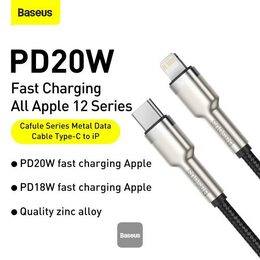 Datový kabel Baseus Cafule USB-C/Lightning PD 20W 2m černý