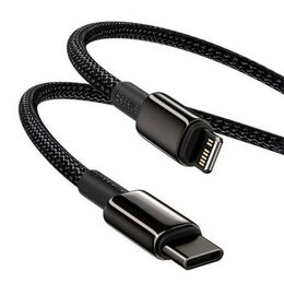 Rychlonabíjecí datový kabel Baseus Tungsten Gold 20W 1m USB-C na Lightning černý
