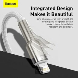 Datový kabel Baseus Cafule USB-C/Lightning PD 20W 1m bílý