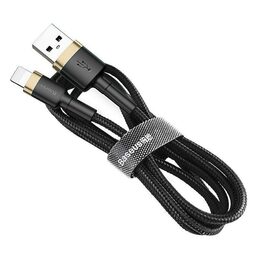Datový kabel Baseus Cafule USB/Lightning 3m 2A černo-zlatý