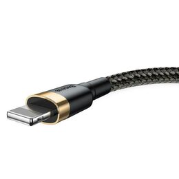 Datový kabel Baseus Cafule USB/Lightning 3m 2A černo-zlatý