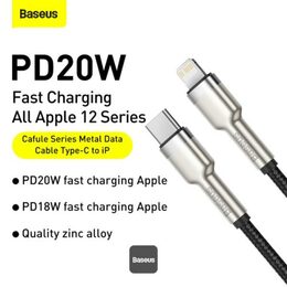 Datový kabel Baseus Cafule USB-C/Lightning 1m PD 20W černý