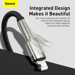 Datový kabel Baseus Cafule USB-C/Lightning 1m PD 20W černý