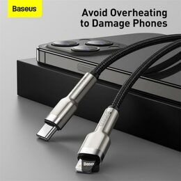 Datový kabel Baseus Cafule USB-C/Lightning 1m PD 20W černý