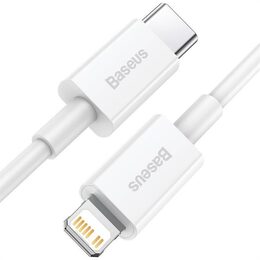 Datový kabel Baseus Superior USB-C/Lightning 1m 20W bílý