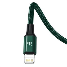 Datový kabel Baseus Rapid 3v1 USB-C/microUSB, Lightning, USB-C 1,5m PD 20W zelený