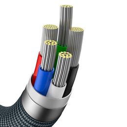 Datový kabel Baseus Crystal Shine USB-C/Lightning 2m 20W černý
