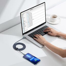 Datový kabel Baseus Crystal Shine USB-C/Lightning 2m 20W černý