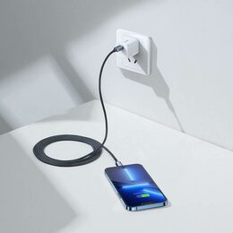 Datový kabel Baseus Crystal Shine USB-C/Lightning 2m 20W černý