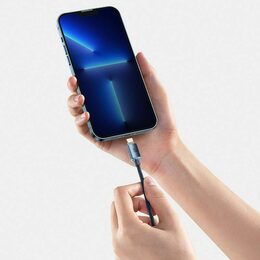 Datový kabel Baseus Crystal Shine USB-C/Lightning 2m 20W černý