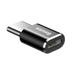 Adaptér Baseus z microUSB na USB-C černý