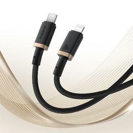 Rychlonabíjecí kabel Baseus Dura USB/Lightning 2m 20W černo zlatý