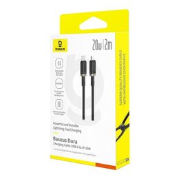 Rychlonabíjecí kabel Baseus Dura USB/Lightning 2m 20W černo zlatý
