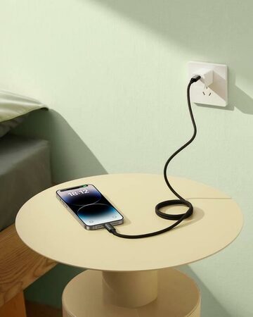Magnetický nabíjecí kabel Baseus Tungsten USB-C/Lightning 1m 20W černý