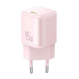 Nabíječka do sítě Baseus PicoGo 45W, 1xUSB-C růžová