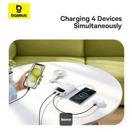 Powerbanka Baseus Qpow2 20000mAh, 30W,  s kabelem USB-C bílá