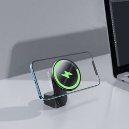 Magnetický držák do auta s bezdrátovým nabíjením Baseus Big Energy černý
