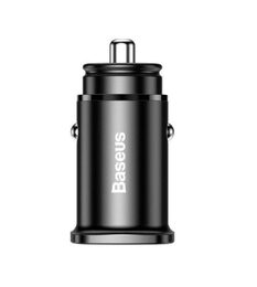 Nabíječka do auta Baseus 30W 1x USB,1x USB-C černá