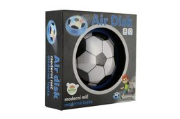 Air Disk fotbalový míč vznášející se plast 14cm na baterie se světlem v krabičce 20x20cm