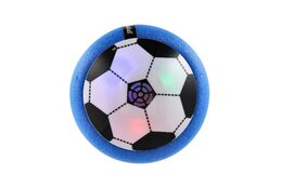 Air Disk fotbalový míč vznášející se plast 14cm na baterie se světlem v krabičce 20x20cm