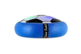 Air Disk fotbalový míč vznášející se plast 14cm na baterie se světlem v krabičce 20x20cm