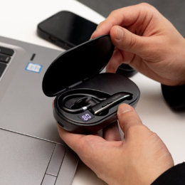 Bluetooth sluchátko s nabíjecím pouzdrem Maxlife MXBH-01 černé