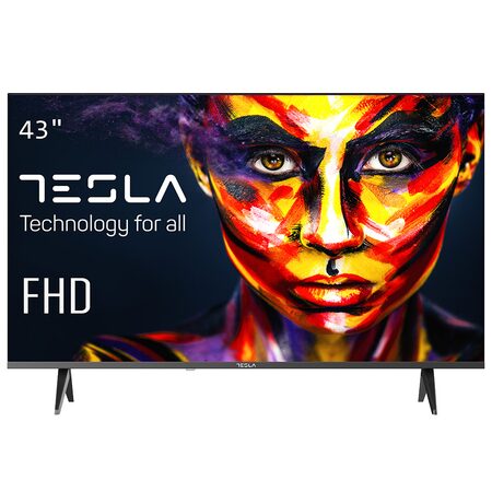 Televize Tesla, 43E635BFS, smart, FHD, Android 11. 43" (109 cm),
DVB-T/T2/C/S/S2, Bluetooth, Wi-Fi, 90 W