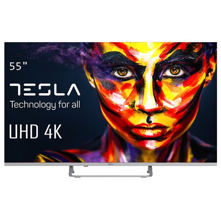 Televize Tesla, 55E635SUS, smart, LED, UHD, Android 11, 55" (139 cm),
DVB-T/T2/C/S/S2, Bluetooth, Wi-Fi, 110 W