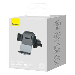Univerzální držák do auta s upevněním do ventilační mřížky Baseus Control Clamp černý