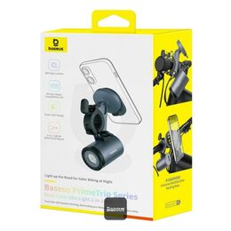 Magnetický držák na kolo Baseus PrimeTrip 2v1 s LED světlem