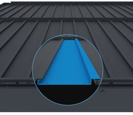 Bioklimatická pergola G21 Austin 3x3 m, antracitová hliníková